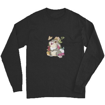 Discover Disney Bambi Thumper Vintage Floral Portrait Tank Top Long Sleeves