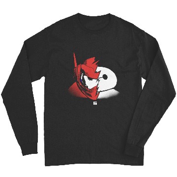 Discover Disney Big Hero 6 Baymax Split Face Epic Shot Distressed Epic Long Sleeves