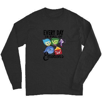 Discover Disney Pixar Inside Out Every Day Is Full Of Emotions Group V-Neck Long Sleeves