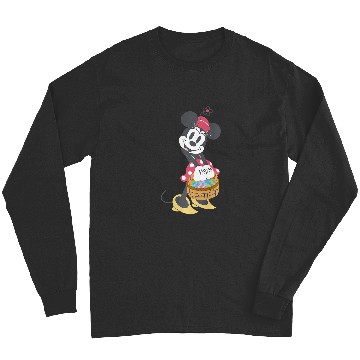 Discover Disney Minnie Mouse Pastel Spring Retro with Easter Basket Premium Long Sleeves