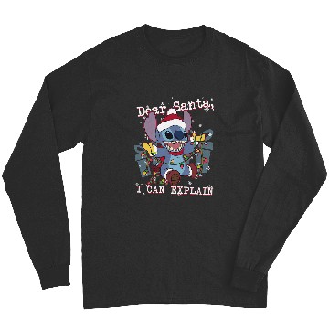 Discover Disney Lilo & Stitch Christmas Dear Santa, I Can Explain Long Sleeves