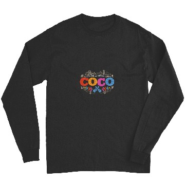 Discover Disney Pixar Coco Colorful Movie Logo Long Sleeves
