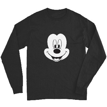 Discover Disney Winking Mickey Mouse Face Large Icon Long Sleeves