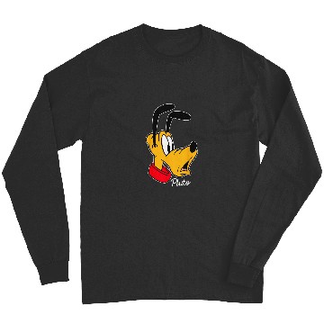 Discover Disney Mickey And Friends Pluto Big Face Long Sleeves