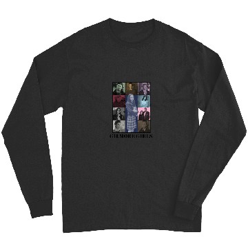 Discover gilmore girls eras tour poster black print Long Sleeves
