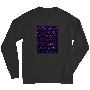 Discover Disney Haunted Mansion purple glitter pattern Graphic Long Sleeves