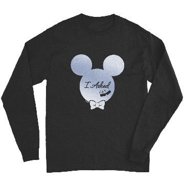 Discover Disney I Asked Proposal Engagement Ring Bow Tie Mickey Long Sleeves