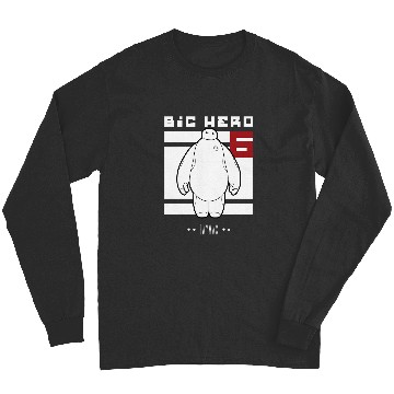 Discover Disney Big Hero 6 Baymax All White Flag Long Sleeves