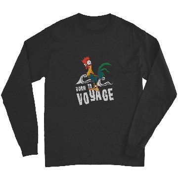 Discover Disney Moana Hei Hei Rooster Born To Voyage Chest Portrait Long Sleeves