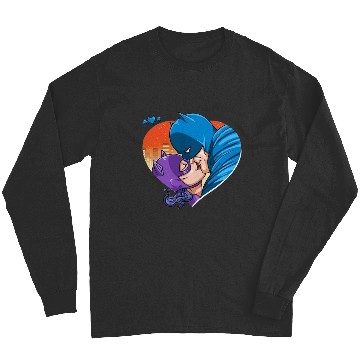 Discover Batman Kissing The BatWomen , Superhero , Marvel Disney Long Sleeves