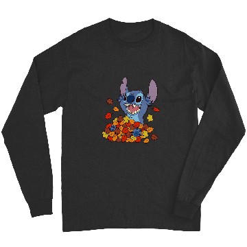 Discover Disney Lilo Stitch Autumn Leaves Stitch Long Sleeves
