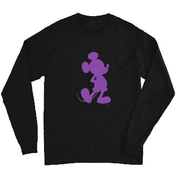 Discover Disney Mickey Mouse Pride Classic Pose Purple Icon Fill Long Sleeves