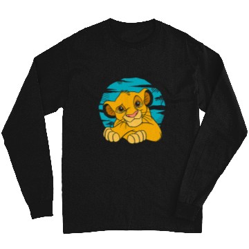 Discover Disney The Lion King Young Simba Resting Blue 90s Long Sleeves