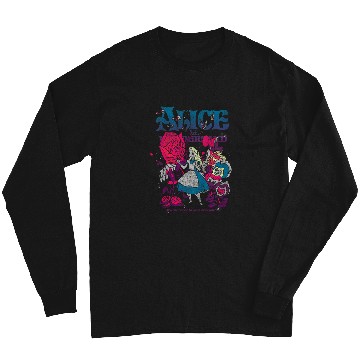 Discover Disneyss Alice In Wonderland Technicolor Distressed Big Poster Long Sleeves