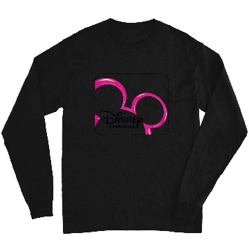 Discover Disneyss Channel  Mickey Mouse Pink Retro 2000s Logo Long Sleeves