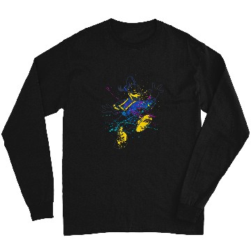 Discover Disney Mickey And Friends Donald Duck Paint Splatter Long Sleeves