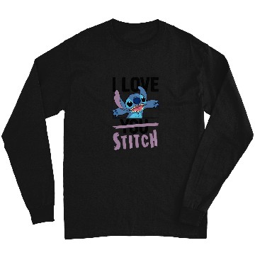 Discover Disney Valentines I Love Stitch Long Sleeves