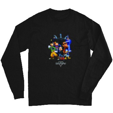 Discover Disneyss Kingdom Hearts Magical Characters Mash Up Chest Logo Long Sleeves
