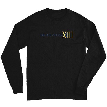 Discover Disneyss Kingdom Hearts Organization Xiii Big Chest Text Logo Long Sleeves
