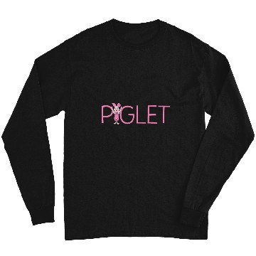 Discover Disney Winnie the Pooh Piglet Lettering Long Sleeves