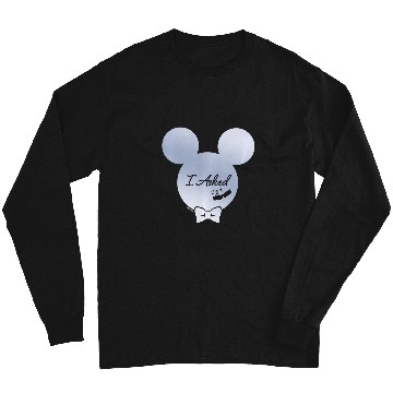 Discover Disney I Asked Proposal Engagement Ring Bow Tie Mickey Long Sleeves