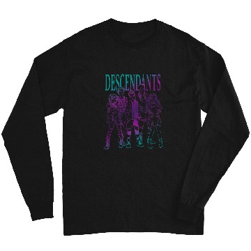 Discover Disney Descendants Group Gradient Outline Poster Long Sleeves