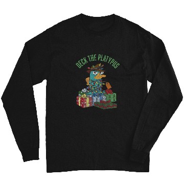 Discover Disney Phineas and Ferb Christmas Perry Deck The Platypus Long Sleeves