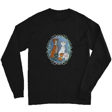 Discover Womens Disneys Aristocats Scroll VNeck Long Sleeves
