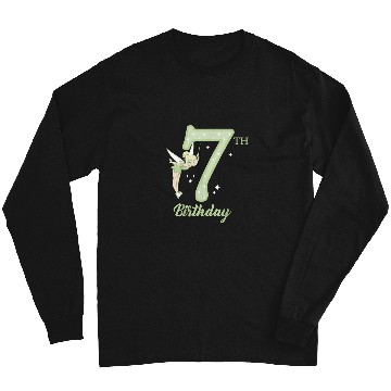 Discover Disney Peter Pan 7th Birthday Tinkerbell Portrai Long Sleeves
