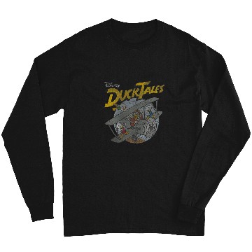 Discover Disney DuckTales Ducks On Airplane Distressed Portrait Long Sleeves