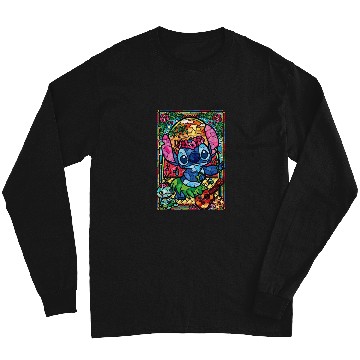 Discover Aloha Stitch Long Sleeves, Funny Stitch Long Sleeves, Cute Stitch Disney Long Sleeves, Disney Holiday Long Sleeves