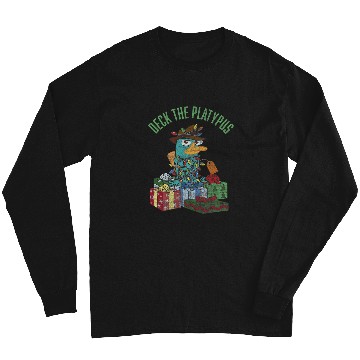 Discover Disney Phineas and Ferb Christmas Perry Deck The Platypus Long Sleeves