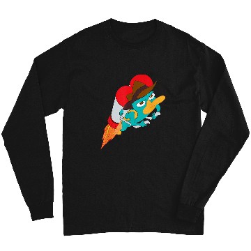 Discover Disney Phineas And Ferb Perry The Platypus Jetpack Action Long Sleeves
