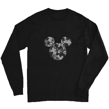 Discover Disney Mickey Camo Gray Long Sleeves