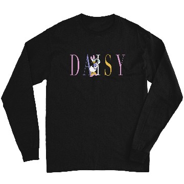 Discover Womens Disney Mickey And Friends Daisy Duck Simple Text V-Neck Long Sleeves