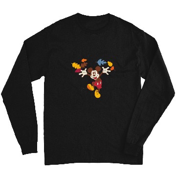 Discover Disney Mickey Mouse Thanksgiving Autumn Fun Long Sleeves