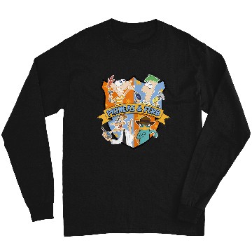 Discover Disney Phineas And Ferb Main Characters Emblem Logo Long Sleeves