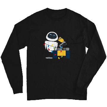 Discover Disneyss Pixar Wall E Eve Christmas Light Wrap Graphic Long Sleeves