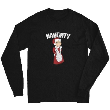 Discover Naughty Or Nice Mrs Claus Christmas Shirt Funny  : Bobs Burgers Family Shirt, Bobs Burgers Vintage Long Sleeves