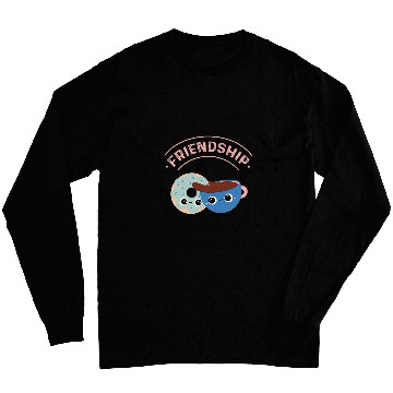 Discover Coffee Fun Galentines Day Coffee Donuts Friendship Long Sleeves