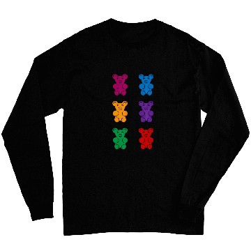 Discover Bear Pet Gummy bear six pack abs funny gummy bear abs Long Sleeves