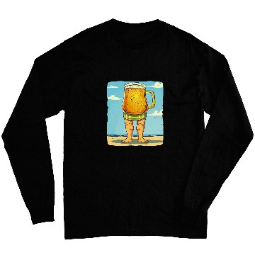 Discover Beer Fun walking Beer in Swim Trunks Costume Long Sleeves