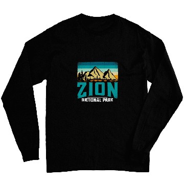Discover Retro Zion National Park Hiking Long Sleeves