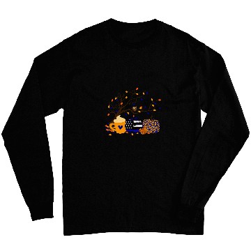 Discover Police wife girlfriend thin blue line back the blue Long Sleeves