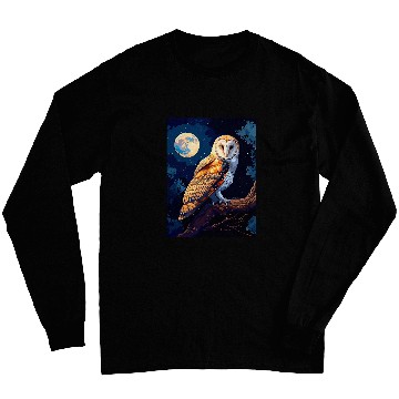 Discover Owl Pet barn owl vintage Long Sleeves