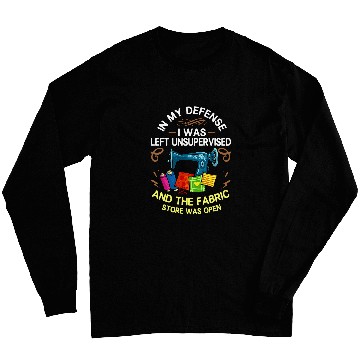 Discover Sewing Machine Patchwork Gift Quilt Quilter 1 Long Sleeves