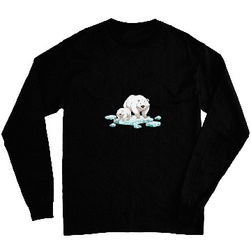 Discover Bear Pet Polar bear north pole polar bear environmental protection 2 Long Sleeves