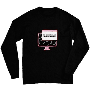 Discover The Sky Is The Limit With Technology Retro Designs Present Long Sleeves