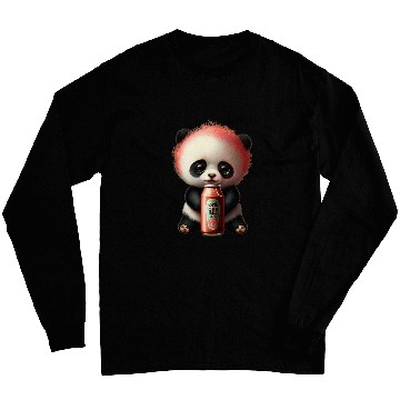 Discover Panda Pet Drinking Lemonade Panda Bear Soda Pop Summer Teddy Bears Long Sleeves