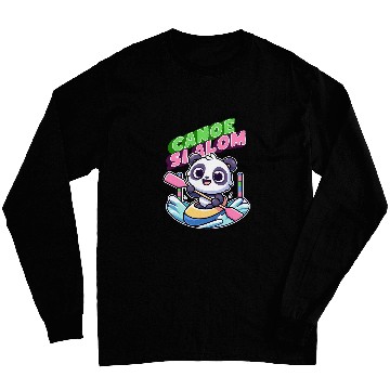 Discover Panda Pet Canoe Slalom Sports Fan Kawaii Style Long Sleeves
